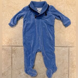 Baby Boy Ralph Lauren Velour Onesie.  Size 3-6M